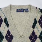 Vintage 90s ParFour Argyle Cropped Golf Sweater Vest Size M Photo 4