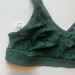 Aerie NWT Smoothez Floral Lace Mesh Scoop Bralette Green Size Small S NEW Photo 1