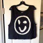 Slow Love Old Skool Cotton Knit Tank Top Charcoal Size 2 EUC Gray Size L Photo 1