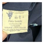 Twine X Prabartana Silk Cotton Blend Tunic Mini Dress Navy Blue, Tie Photo 11