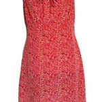 Fashion Bug Y2K  Women's Size 10 Red Floral Spaghetti Strap Mini Dress Photo 0