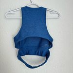 Outdoor Voices  Open Back Long Line Sports Bra Crop Top Women’s size XS Blue Photo 3