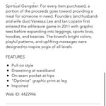 Spiritual Gangster NWT OPTIMIST LAGUNA SWEATPANT IN CREAM SZ SMALL Photo 13