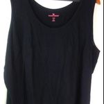 Woman Within  2X Black Tank Top Plus Photo 0