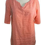 White Sierra ‎ Peach Lightweight Casual 100% Cotton Top Photo 0