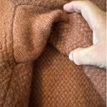 Duluth Trading Co. 100% Shetland Wool pull over sweater L cozy cabincore Orange Size L Photo 7