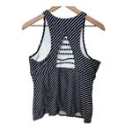 Athleta  Navy White Stripe Halter Neck Swim Top Beach Pool Activewear Women's XL Photo 1