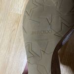 Jimmy Choo Gold Prima Cork Wedge Platform Sandal Slip On Heels US 7.5 EU 38 Photo 5