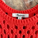 Madewell Open Knit Sweater Tank in Himalayan Orange, XS Photo 3