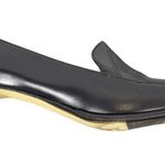 Sesto Meucci Black Penny Loafers Block Heel Shoes Size 10 Leather Square Toe Photo 3