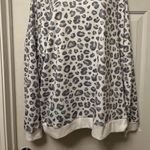 Super Soft Leopard Print Sweatshirt White Size XXL Photo 1