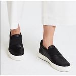 Vince Kirkland slip on low top black leather skate sneakers casual size 8.5 Photo 1