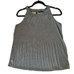 Adrianna Papell  Sleeveless, Pleated Halter Top/Blouse Size S Photo 2