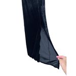 Missy By Jumping Jay Black Velvet Stretch Waist Y2K Maxi Skirt Womens Small Photo 3