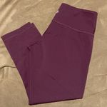 Lululemon Burgundy Leggings Capri Size 6 Photo 0