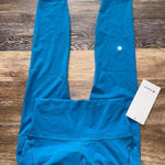 Lululemon Wunder Train With Pockets High Rise 25” Hawaiian Blue Size 6 NWT Photo 0