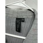 Focus Casual Life Womens Jacket Size M Gray Boho Ribbed Painted Button Lagenlook Size M Photo 1