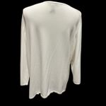 Bechamel Womens Button Cardigan Top XL Cream Embroidered Floral Textured Knit Photo 1