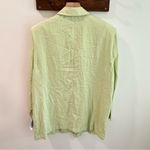 ASOS NWT Lime Green Linen Blend Oversized Blazer Size 14 Photo 4