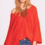 Free People Oversized Knit Dolman Sleeve Sweater With Pockets Size Small Photo 10