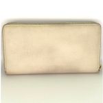 Gucci GG Two Tone Hardware Cream Leather Zip Around Wallet Photo 1