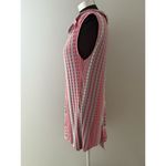 Habitat  Clothes Tunic Top Size M Pink Gray Flared Swing Tank Sleeveless Cowl Photo 2