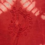 Lucky Brand  Red and Black Tie-Dye Blouse Photo 2