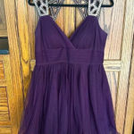 Blondie Nites  | Formal Homecoming Prom Dress in Purple w Gold Sequin | size‎ 13 Photo 0