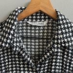 Big Dart Button Down Black and White Houndstooth Shirt Women’s Size Medium UK 12 Photo 2