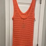 NWT Uncharted Threads Size XL Coral Stretchy Knit Crochet Terry Cover Up Dress Pink Photo 7