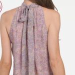 Ramy Brook  Lula Paisley Halter Neck Tank Top Pink M Photo 12