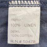 Bellambra Italy Women’s Linen Dress S Blue Tie Dye Sleeveless Bow Strap Boho Photo 9