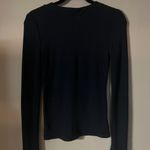 Free People  navy v-neck cardigan Photo 1