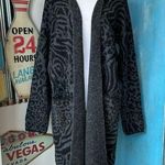 Fortune + Ivy  Animal Print Long Line Open Cardigan Photo 0