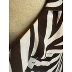 Enfocus Studio Zebra Print Halter Neck Ruffle Dress 12 Y2K boho whimsi animal Photo 2
