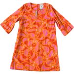 Lesley Evers Drew Dress Cotton Slub Tunic 100% Cotton Orange Chicka 1X No Belt Size XL Photo 0