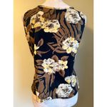 White Stag Y2K brown Floral Tank Top Ladies M sequins Sleeveless Casual boho whimsigoth 10 Photo 1