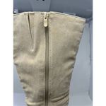 Dream Paris Dream Pairs Beige Cream Stacked Heel Pointed Toe Chunky Heel Knee Boots Size 9 Photo 4