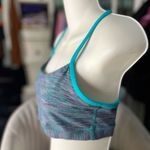 Lululemon  Blue Striped sports bra Photo 2