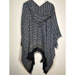 Free People All I Need Cozy Hooded Duster Lagenlook Boho Navy Blue Cardigan Soft Photo 4