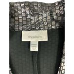 Dress Barn  Women's Metallic Silver & Black Cardigan Photo 3