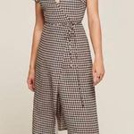 Reformation checker midi dress NWT Photo 2