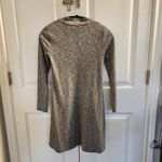 Madewell  Cityblock Mock Neck knit long sleeve Mini  sweater Dress gray S fall Photo 2