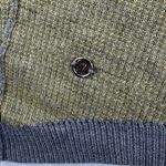 Lululemon Reversible Hooded Cardigan Gray Olive Green Knit Open Front Sz M READ Photo 2