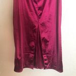 Lush Clothing Lush Satin Cutout Burgundy Cocktail MIDI Dress Photo 1