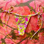 frankie's bikinis frankie’s bikinis floral print multicolor flower triangl bikini set Photo 3