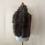 Club Monaco  grey faux fur scarf shawl 6.5” x 48” Photo 1