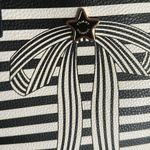 Tommy Hilfiger Shopper Tote Bow Pebble Stripes Faux Leather Star Logo Photo 5