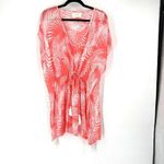 Cleobella Dreamy Sunset Palm Print Bright Pink CoverUp One Size Medium Large Photo 2