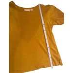 Maeve Anthropologie Mustard Golden Yellow Short Sleeve Top Sz S Photo 5